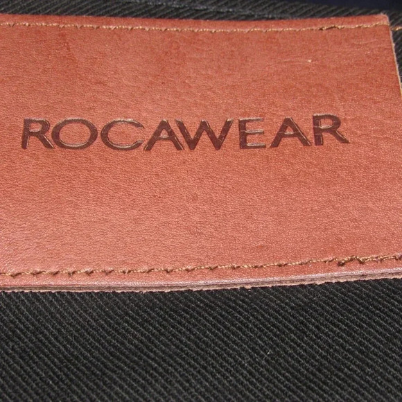 ROCAWEAR Baggy Fit Button Closure Black Jeans Size 34 - Picture 9 of 11